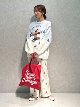 「アイテム（ルームウェア/パジャマ）」を使った、gelato piqueさん（レディース・156cm）の秋コーディネート