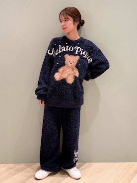 「アイテム（ルームウェア）」を使った、gelato piqueさん（レディース・156cm）の秋コーディネート