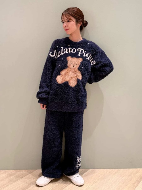 HOLIDAY】【HOMME】ジェラートスノーベアジャガードプルオーバー