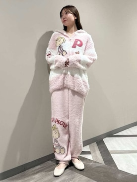「アイテム（ルームウェア/パジャマ）」を使った、gelato piqueさん（レディース・158cm）の冬コーディネート