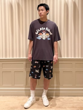 「カップル」｜gelato piqueさん（メンズ・175cm）の夏コーディネート