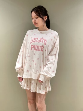 「アイテム（ルームウェア）」を使った、gelato piqueさん（レディース・158cm）の秋コーディネート