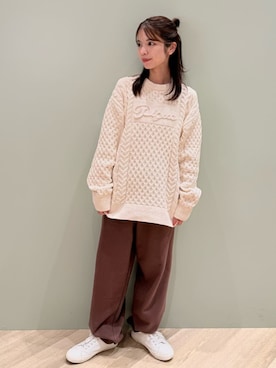 「アイテム（ルームウェア）」を使った、gelato piqueさん（レディース・156cm）の秋コーディネート