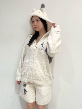 「アイテム（ルームウェア）」を使った、gelato piqueさん（レディース・158cm）の秋コーディネート
