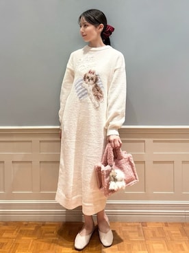 「アイテム（ルームウェア）」を使った、gelato piqueさん（レディース・161cm）の秋コーディネート