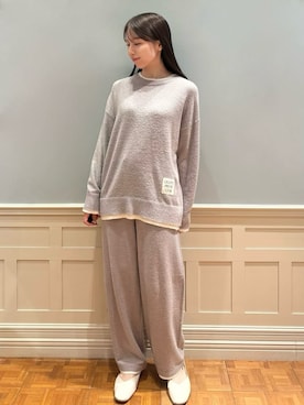 「アイテム（ルームウェア/パジャマ）」を使った、gelato piqueさん（レディース・161cm）の秋コーディネート