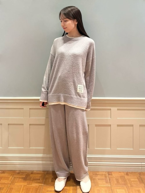 セール】レイヤードホットスムーズィーロングパンツ（ルームウェア