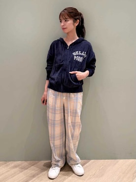 「アイテム（ルームウェア/パジャマ）」を使った、gelato piqueさん（レディース・156cm）の秋コーディネート