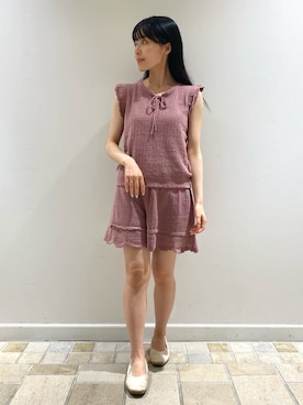 「アイテム（ルームウェア）」を使った、gelato piqueさん（レディース・146cm）の夏コーディネート