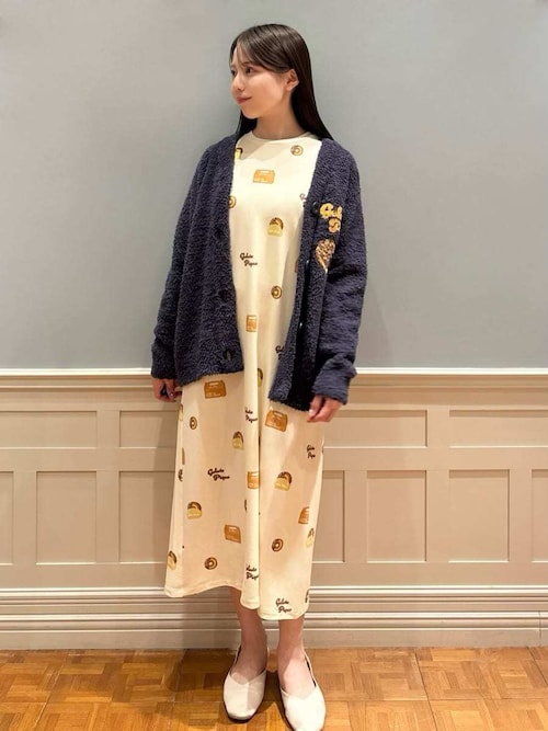セール】ドーナツジャガードカーディガン（ルームウェア/パジャマ