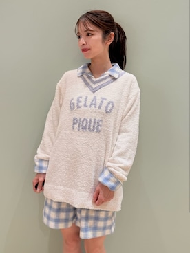 「アイテム（ルームウェア/パジャマ）」を使った、gelato piqueさん（レディース・156cm）の秋コーディネート
