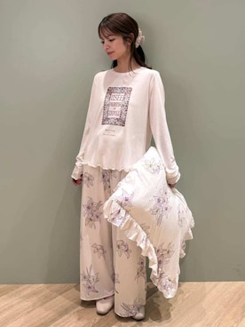 「アイテム（寝具）」を使った、gelato piqueさん（レディース・156cm）の秋コーディネート