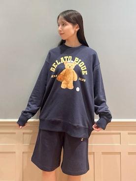 「アイテム（ルームウェア）」を使った、gelato piqueさん（レディース・161cm）の夏コーディネート