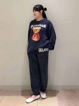 「アイテム（ルームウェア）」を使った、gelato piqueさん（レディース・158cm）の秋コーディネート