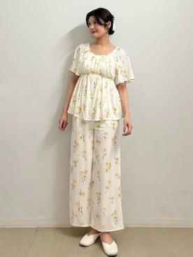 「アイテム（ルームウェア）」を使った、gelato piqueさん（レディース・164cm）の春コーディネート