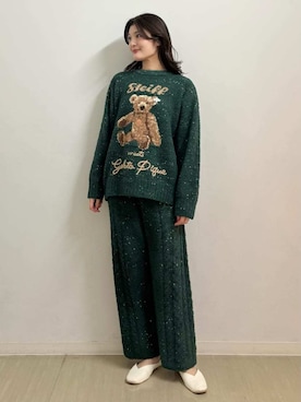 「アイテム（ルームウェア/パジャマ）」を使った、gelato piqueさん（レディース・164cm）の冬コーディネート