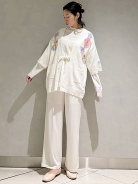 「アイテム（ルームウェア/パジャマ）」を使った、gelato piqueさん（レディース・168cm）の冬コーディネート