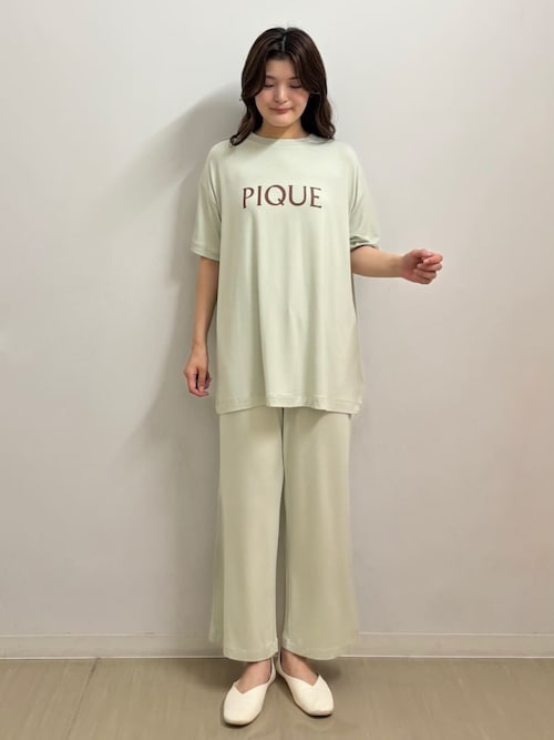新品未使用gelato pique ジェラートピケ れーヨン ロゴルームウェア gelato pique ジェラートピケ カラフルレーヨンロゴBIGTシャツ