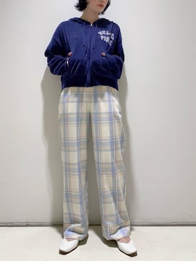 「アイテム（ルームウェア/パジャマ）」を使った、gelato piqueさん（レディース・155cm）の秋コーディネート