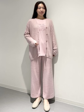 「アイテム（ルームウェア）」を使った、gelato piqueさん（レディース・162cm）の秋コーディネート