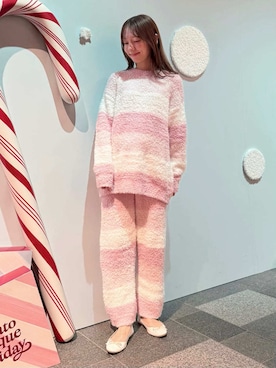 「アイテム（ルームウェア/パジャマ）」を使った、gelato piqueさん（レディース・156cm）の冬コーディネート