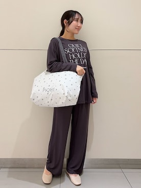 「アイテム（ルームウェア）」を使った、gelato piqueさん（レディース・158cm）の春コーディネート