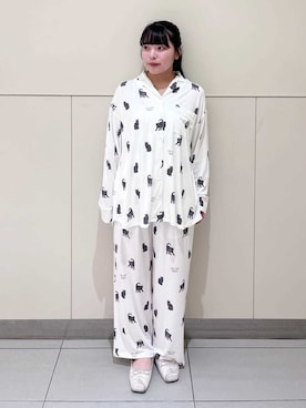 「アイテム（ルームウェア/パジャマ）」を使った、gelato piqueさん（レディース・155cm）の秋コーディネート