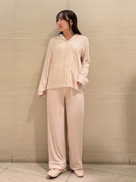「アイテム（ルームウェア/パジャマ）」を使った、gelato piqueさん（レディース・158cm）の冬コーディネート