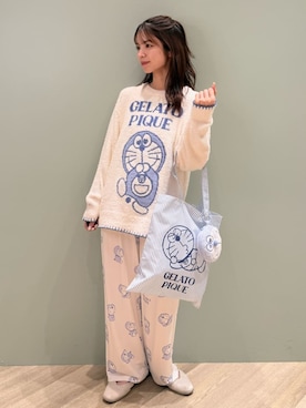 「アイテム（ルームウェア/パジャマ）」を使った、gelato piqueさん（レディース・156cm）の冬コーディネート