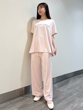 「アイテム（マタニティウェア/グッズ、ピンク系）」を使った、gelato piqueさん（レディース・158cm）の夏コーディネート