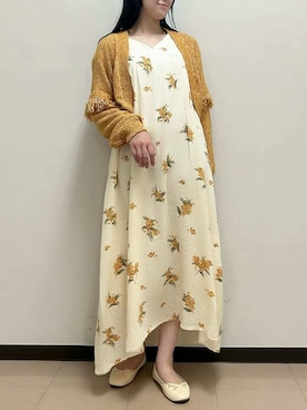 「アイテム（ルームウェア、オレンジ系）」を使った、gelato piqueさん（レディース・163cm）の夏コーディネート