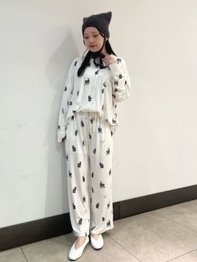 「アイテム（ルームウェア/パジャマ）」を使った、gelato piqueさん（レディース・158cm）の秋コーディネート