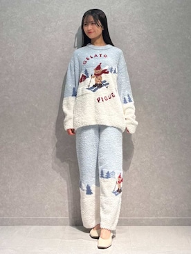 「アイテム（ルームウェア）」を使った、gelato piqueさん（レディース・160cm）の秋コーディネート