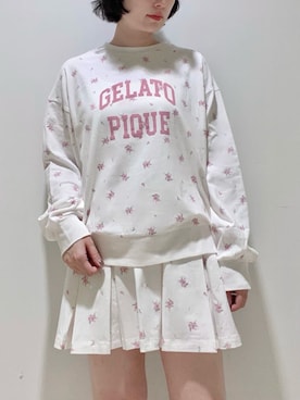 「アイテム（ルームウェア）」を使った、gelato piqueさん（レディース・155cm）の秋コーディネート