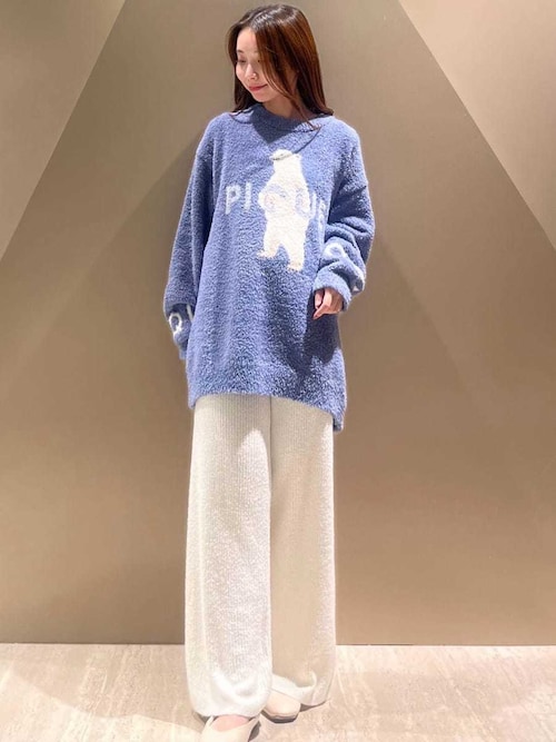 HOMME】パウダーフォレストベアジャガードプルオーバー（ルームウェア