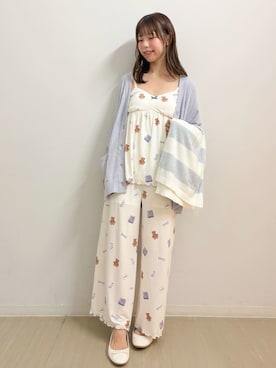 「アイテム（ブランケット）」を使った、gelato piqueさん（レディース・161cm）の夏コーディネート