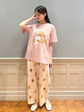「アイテム（ルームウェア）」を使った、gelato piqueさん（レディース・161cm）の夏コーディネート