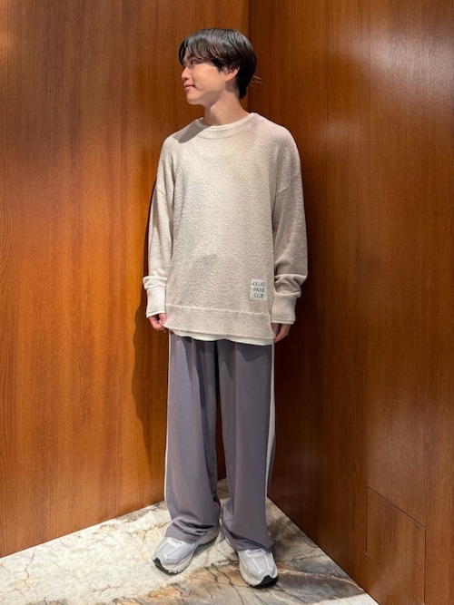 HOMME】レイヤードホットスムーズィープルオーバー（ルームウェア