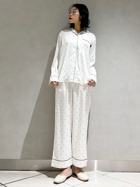 「アイテム（ルームウェア/パジャマ）」を使った、gelato piqueさん（レディース・168cm）の秋コーディネート