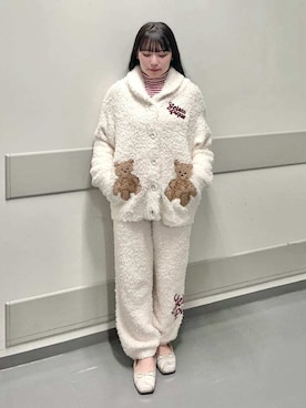 「アイテム（ルームウェア）」を使った、gelato piqueさん（レディース・155cm）の秋コーディネート