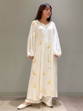「アイテム（ルームウェア）」を使った、gelato piqueさん（レディース・158cm）の秋コーディネート
