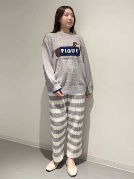 「アイテム（ルームウェア/パジャマ）」を使った、gelato piqueさん（レディース・162cm）の秋コーディネート