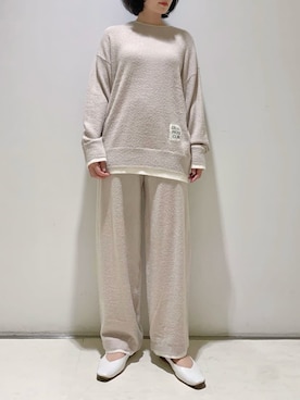 「アイテム（ルームウェア）」を使った、gelato piqueさん（レディース・155cm）の冬コーディネート