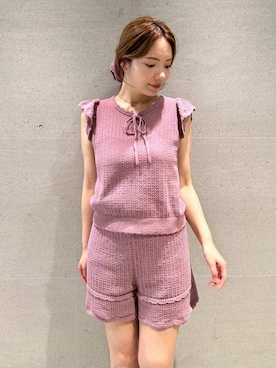 「アイテム（ルームウェア）」を使った、gelato piqueさん（レディース・157cm）の夏コーディネート