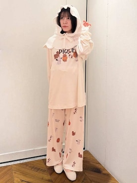 「アイテム（その他ルームウェア）」を使った、gelato piqueさん（レディース・151cm）の秋コーディネート