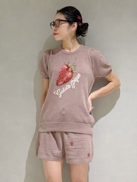 「アイテム（ルームウェア/パジャマ）」を使った、gelato piqueさん（レディース・168cm）の夏コーディネート