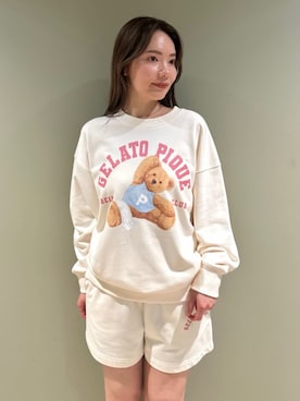 「アイテム（ルームウェア）」を使った、gelato piqueさん（レディース・157cm）の夏コーディネート