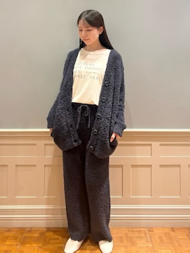 「アイテム（ルームウェア/パジャマ）」を使った、gelato piqueさん（レディース・161cm）の秋コーディネート