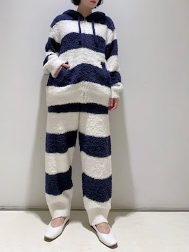 「アイテム（ルームウェア）」を使った、gelato piqueさん（レディース・155cm）の秋コーディネート