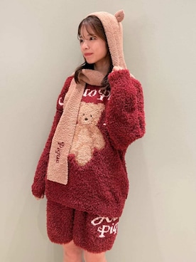 「アイテム（ルームウェア）」を使った、gelato piqueさん（レディース・156cm）の秋コーディネート